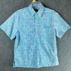 Kalani Hawaiian Shirt Large Men's Short Sleeve Polyester Blend Adults L